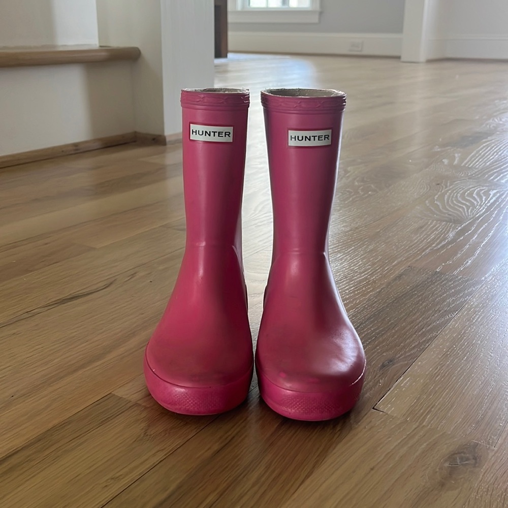 Kids HUNTER Rain Boots - OK condition.